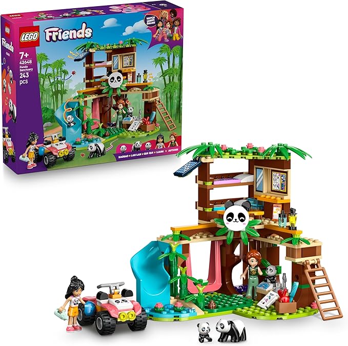 Buy Lego Friends Panda Sanctuary Animal Care Toy with a Tree House V29 | Yallatoys.com