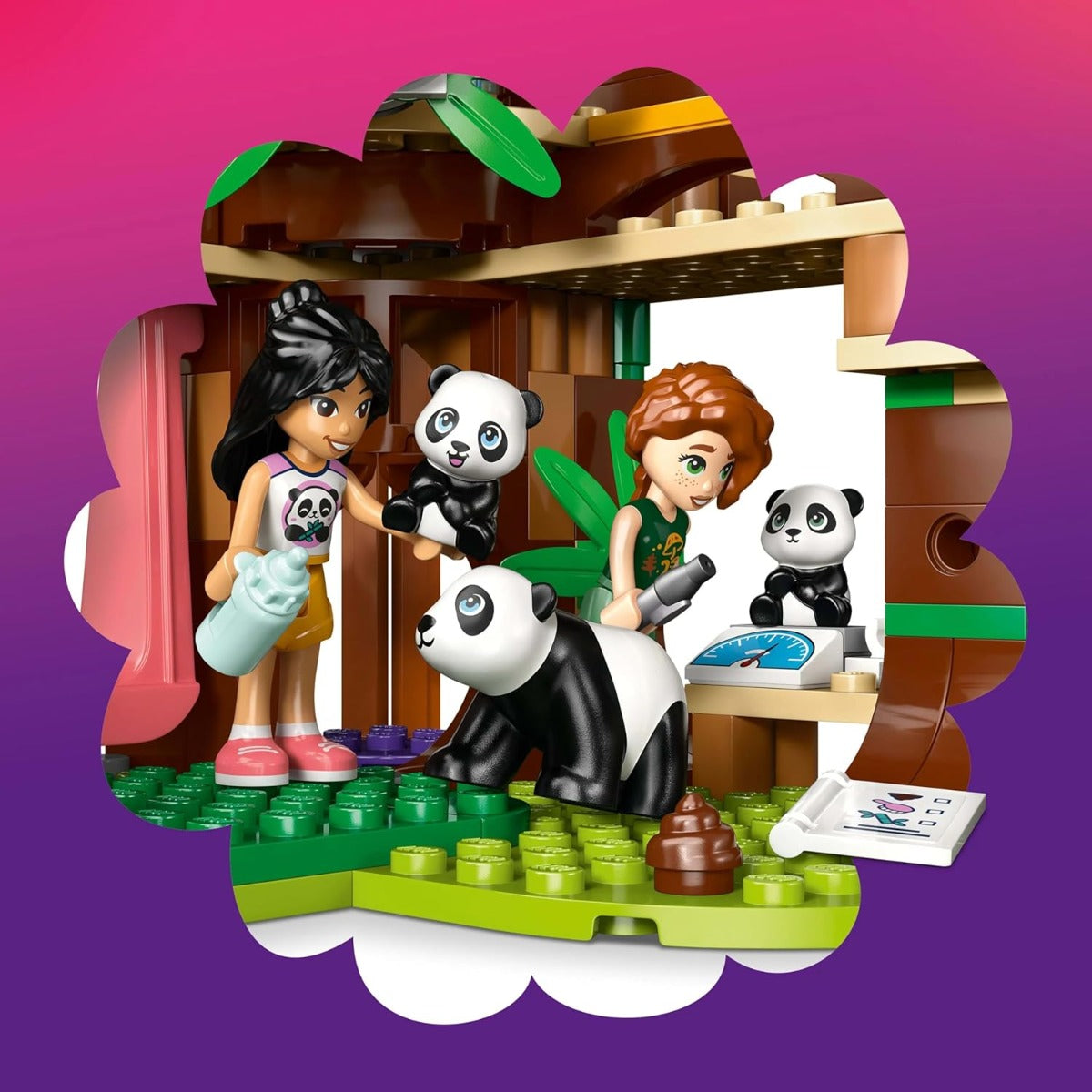 Buy Lego Friends Panda Sanctuary Animal Care Toy with a Tree House V29 | Yallatoys.com