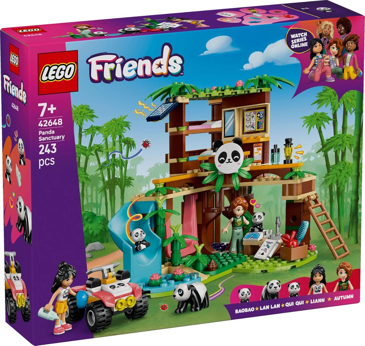 Buy Lego Friends Panda Sanctuary Animal Care Toy with a Tree House V29 | Yallatoys.com