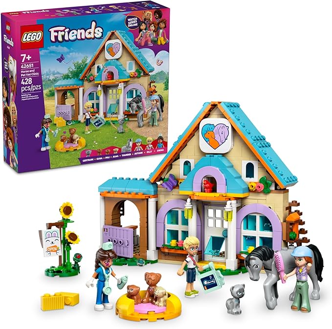 Buy Lego Friends Horse and Pet Vet Clinic 42651 with 428 pcs | Yallatoys.com