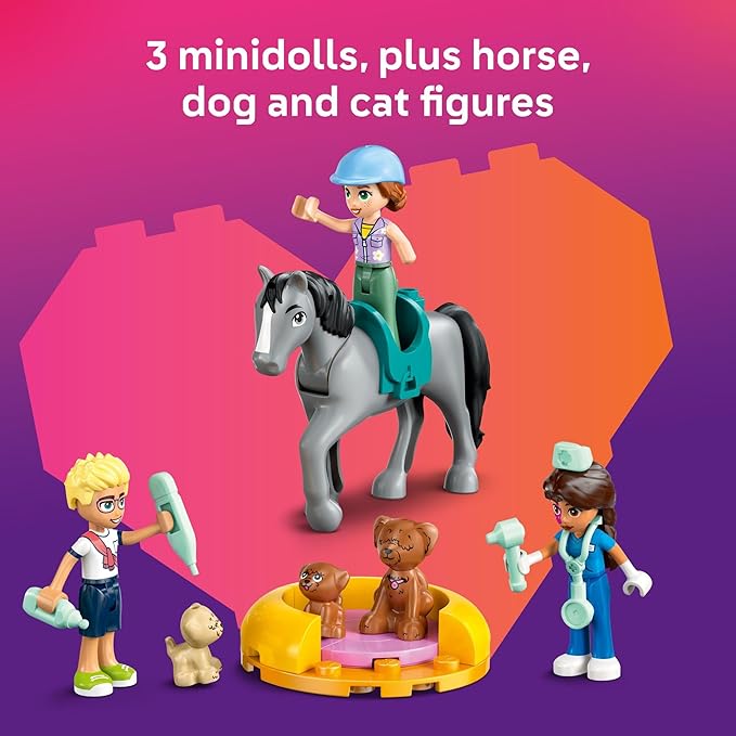Buy Lego Friends Horse and Pet Vet Clinic 42651 with 428 pcs | Yallatoys.com