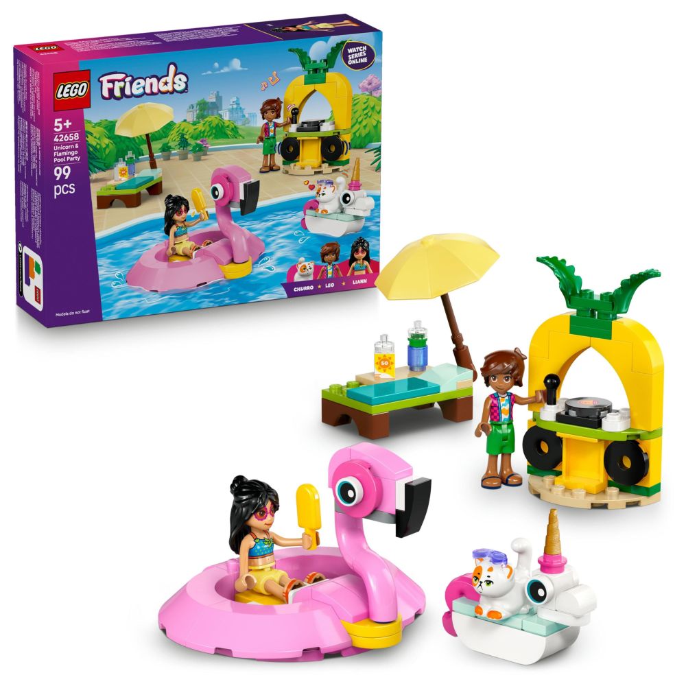Buy Lego Friends Unicorn And Flamingo Pool Party V29 | Yallatoys.com
