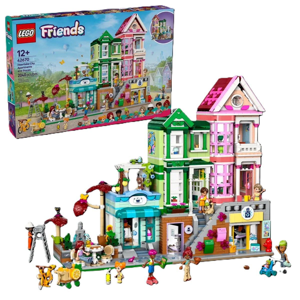 Buy Lego Heartlake City Apartments and Stores 42670 with 2040pcs | Yallatoys.com