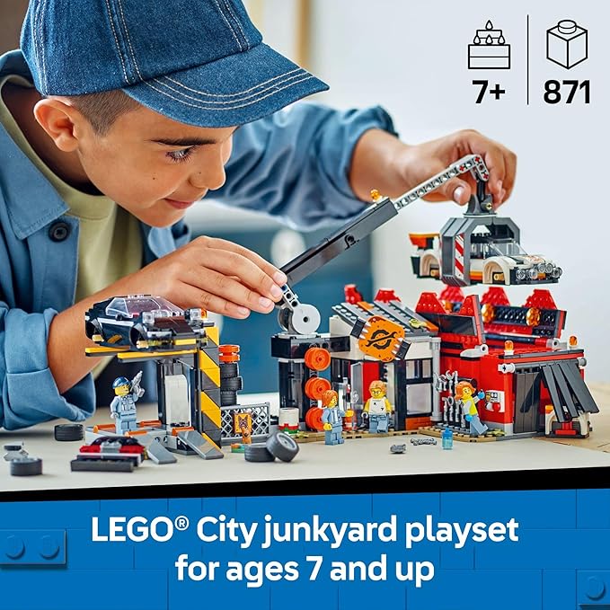 Buy Lego City Scrapyard with Cars Building Toy 60472 with 871pcs | Yallatoys.com