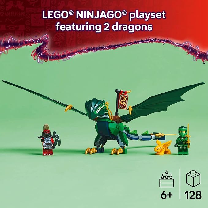 Buy Lego Ninjago Lloyd's Green Forest Dragon 71829 with 128pcs | Yallatoys.com