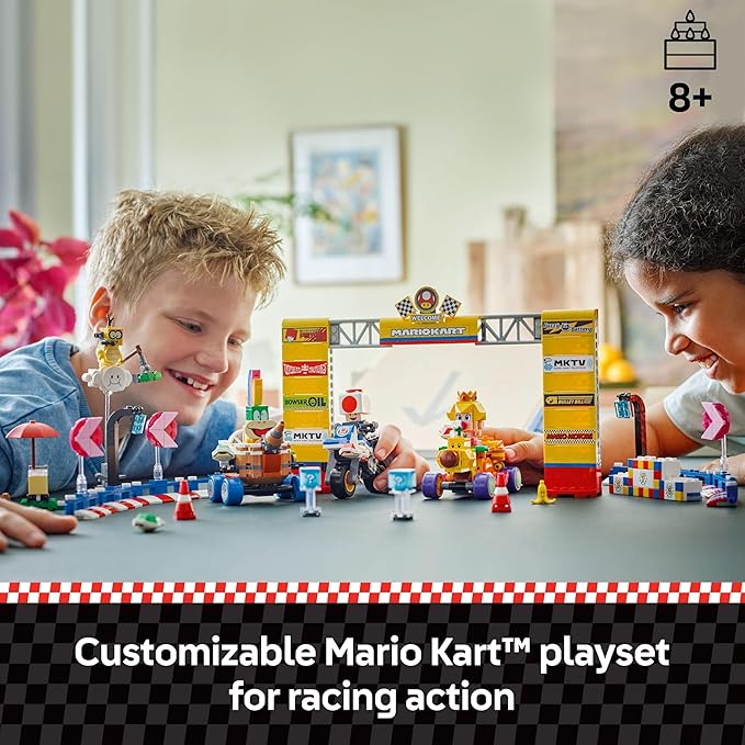 Buy Lego Super Mario Mario Kart Baby Peach & Grand Prix Set Home Circuit 72036 with 823 pcs | Yallatoys.com