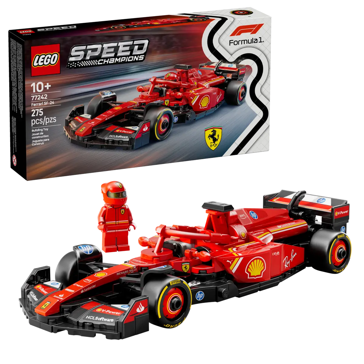Buy Lego Speed Champions Ferrari Sf 24 F1 Race Car | Yallatoys.com