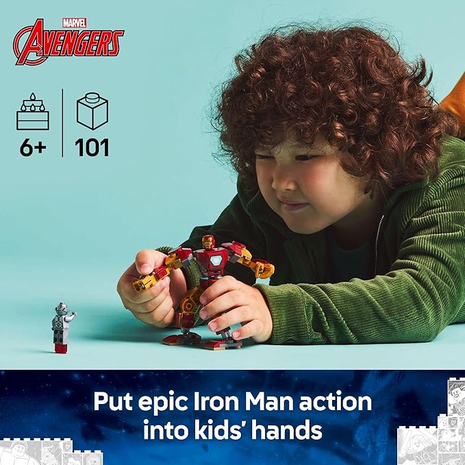 Buy Lego Marvel Iron Man Mech vs. Ultron Building Toy Set 76307 101 pcs | Yallatoys.com