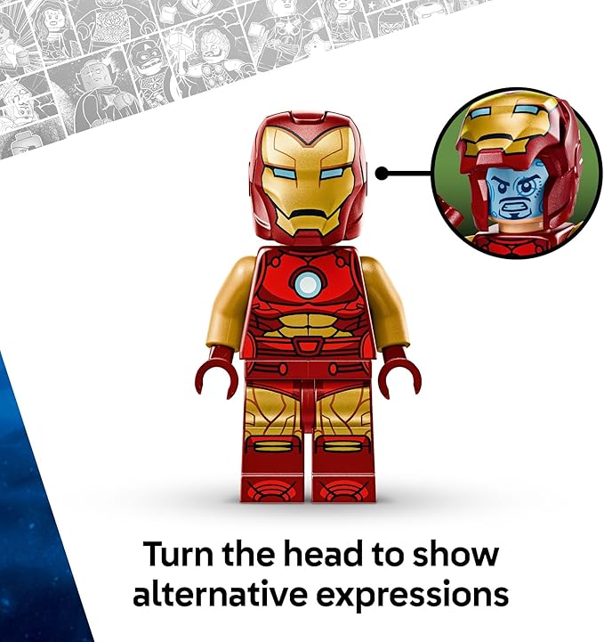 Buy Lego Marvel Iron Man Mech vs. Ultron Building Toy Set 76307 101 pcs | Yallatoys.com