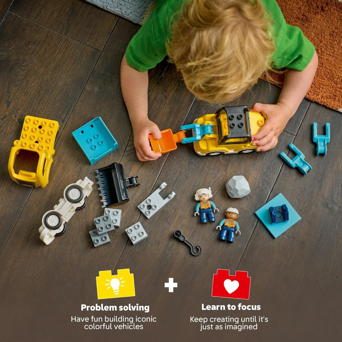 Buy Lego Duplo 10475 3 in 1 Construction Vehicles 22Pcs | Yallatoys.com
