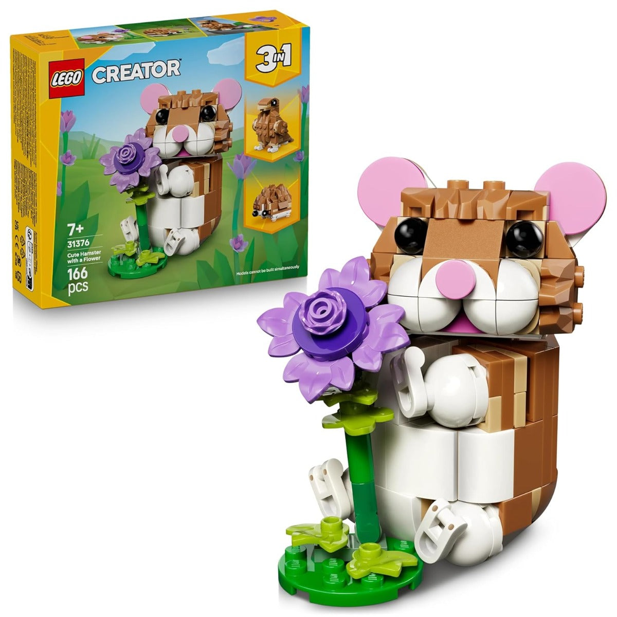 Buy Lego Creator 31376 Cute Hamster with a Flower 166Pcs | Yallatoys.com