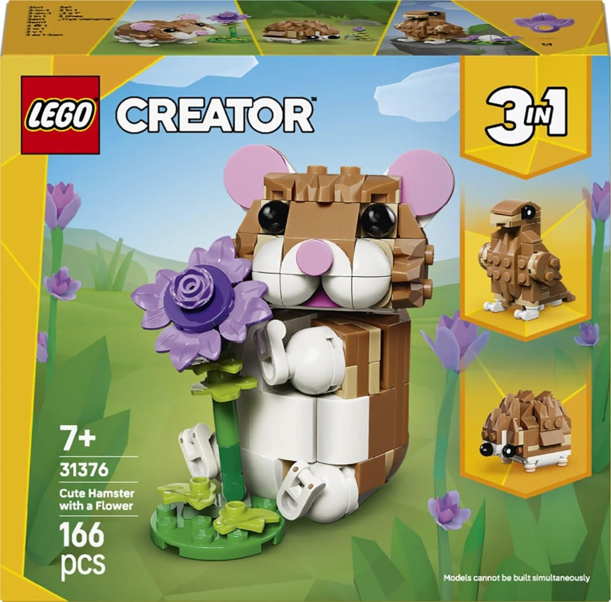 Buy Lego Creator 31376 Cute Hamster with a Flower 166Pcs | Yallatoys.com