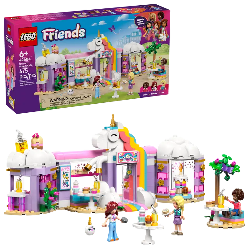 Buy Lego Friends 42684 Unicorn Dream Cafe 475Pcs | Yallatoys.com