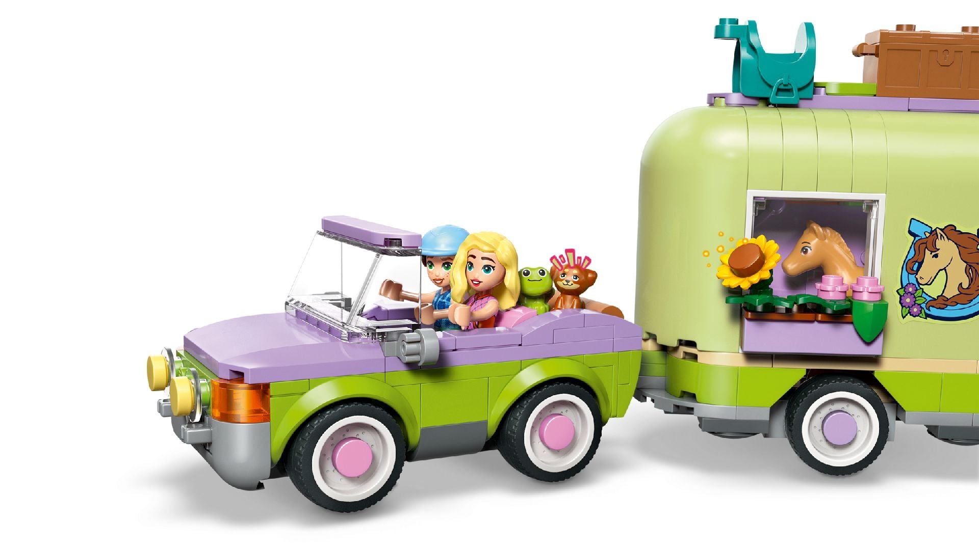Buy Lego Friends 42695 Horse and Baby Foal Trailer | Yallatoys.com
