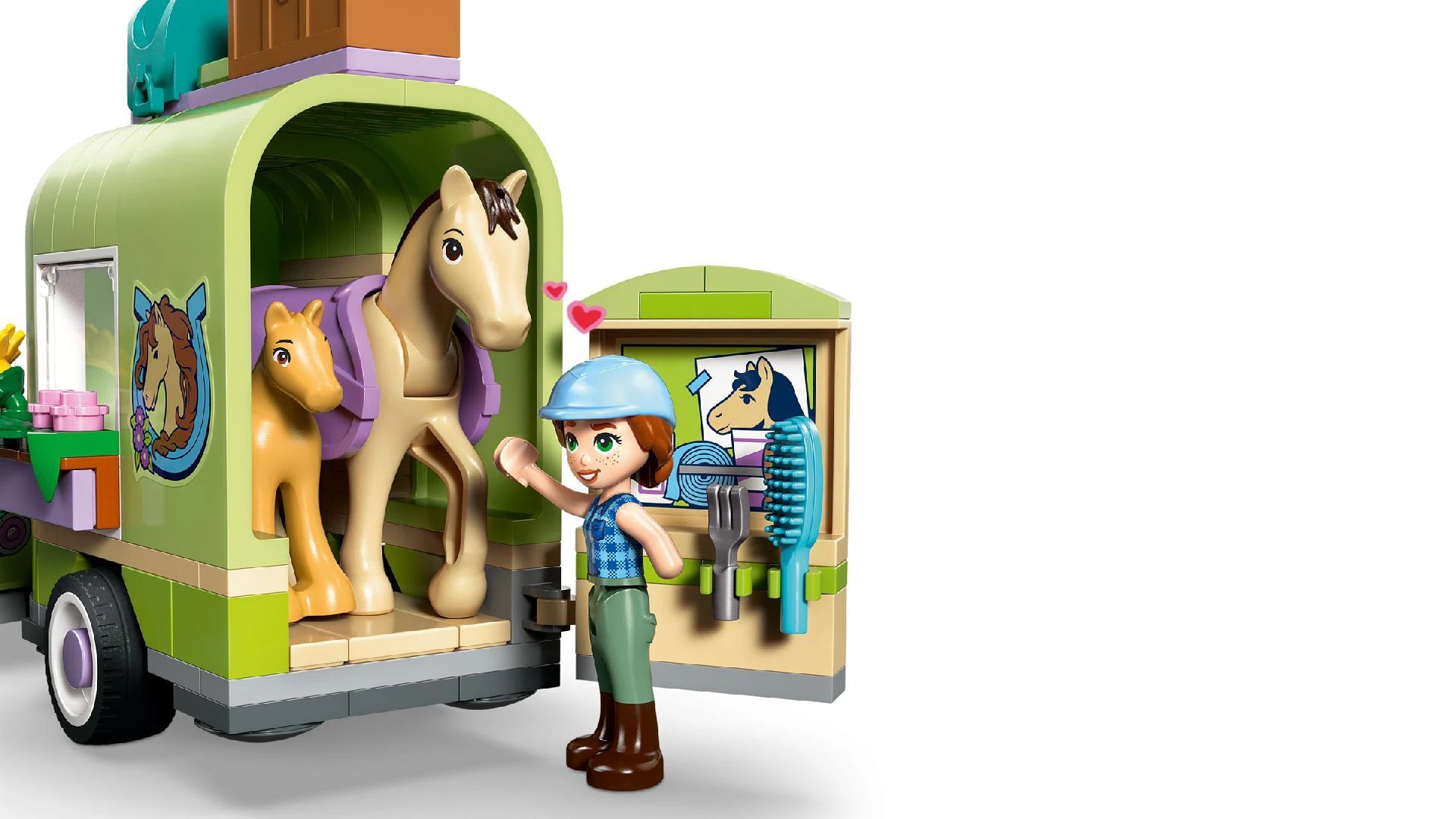 Buy Lego Friends 42695 Horse and Baby Foal Trailer | Yallatoys.com