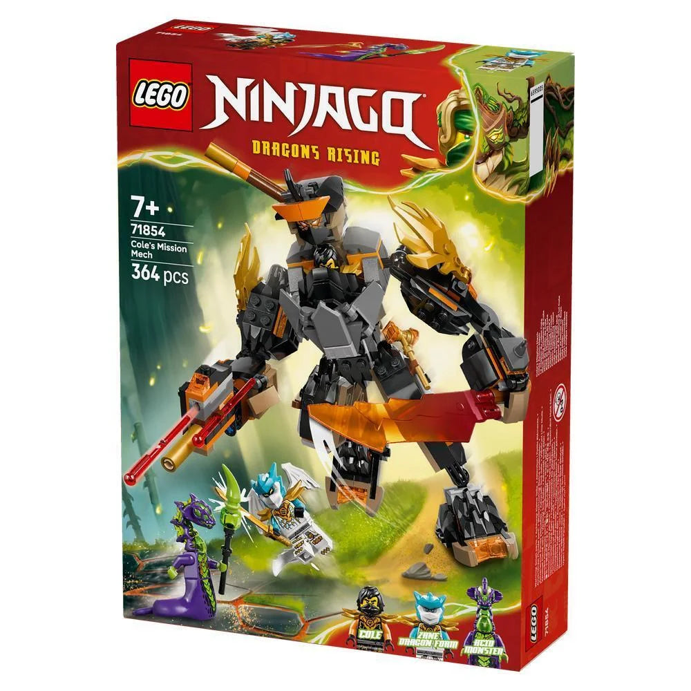 Buy Lego Ninjago 71854 Cole's Mission Mech and Dragon Zane 364Pcs | Yallatoys.com
