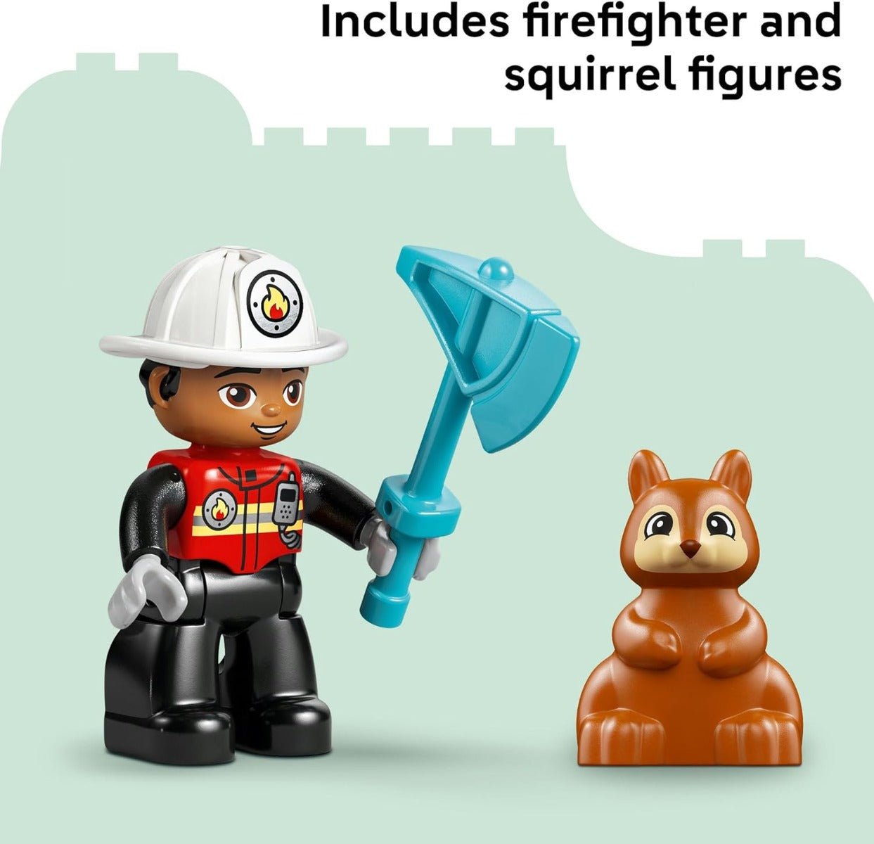 Buy Lego Duplo 10473 Fire Truck with Hose and Firefighter 28Pcs | Yallatoys.com