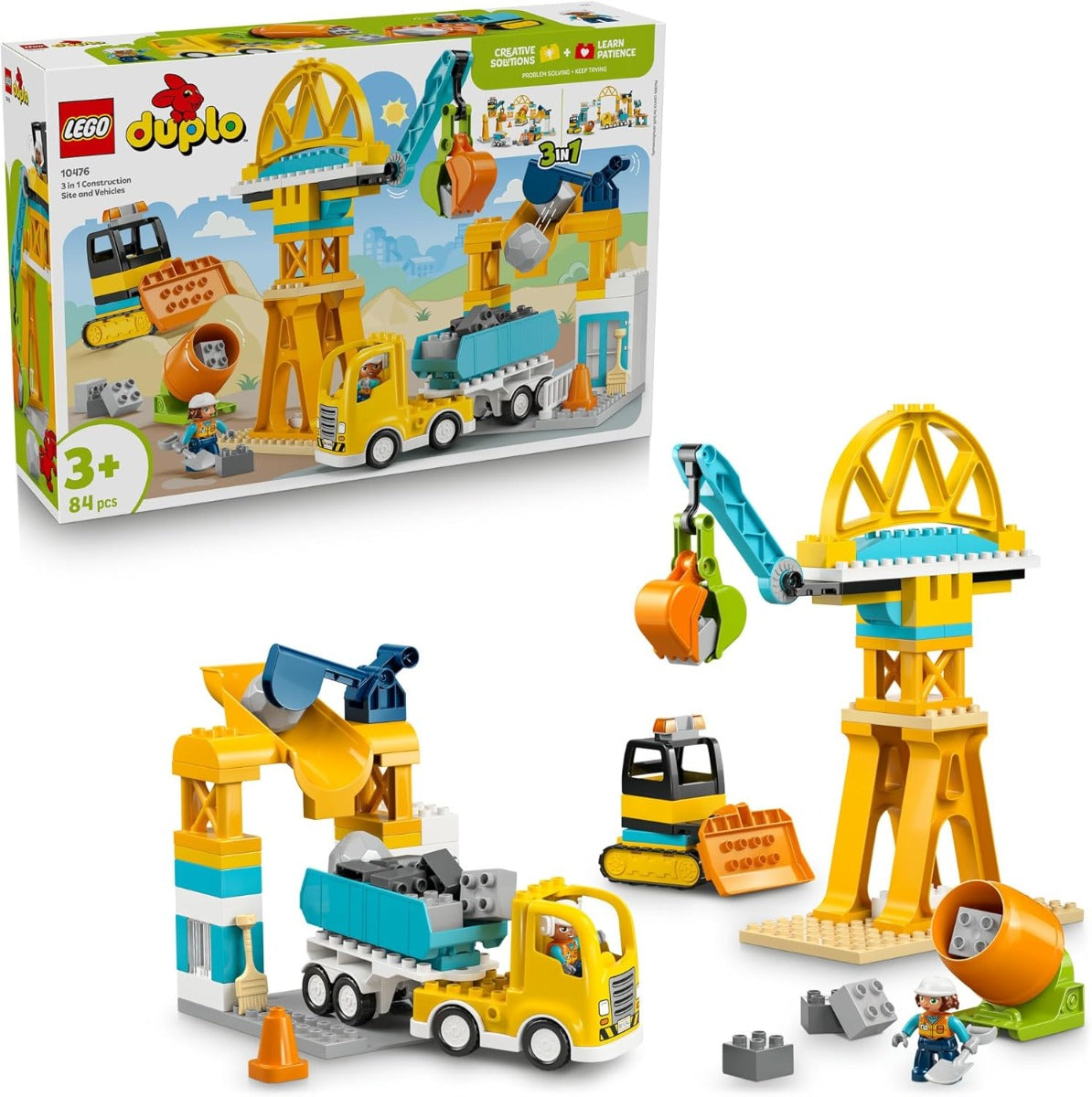 Buy Lego Duplo 10476 3 in 1 Construction Site and Vehicles | Yallatoys.com