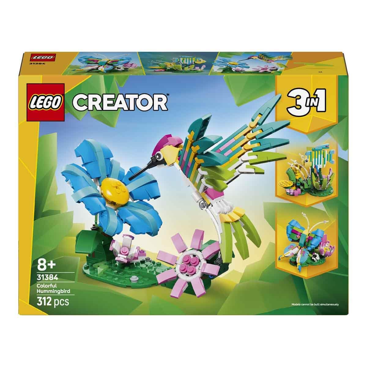 Buy Lego Creator 31384 Wild Animals: Colorful Hummingbird 312Pcs | Yallatoys.com