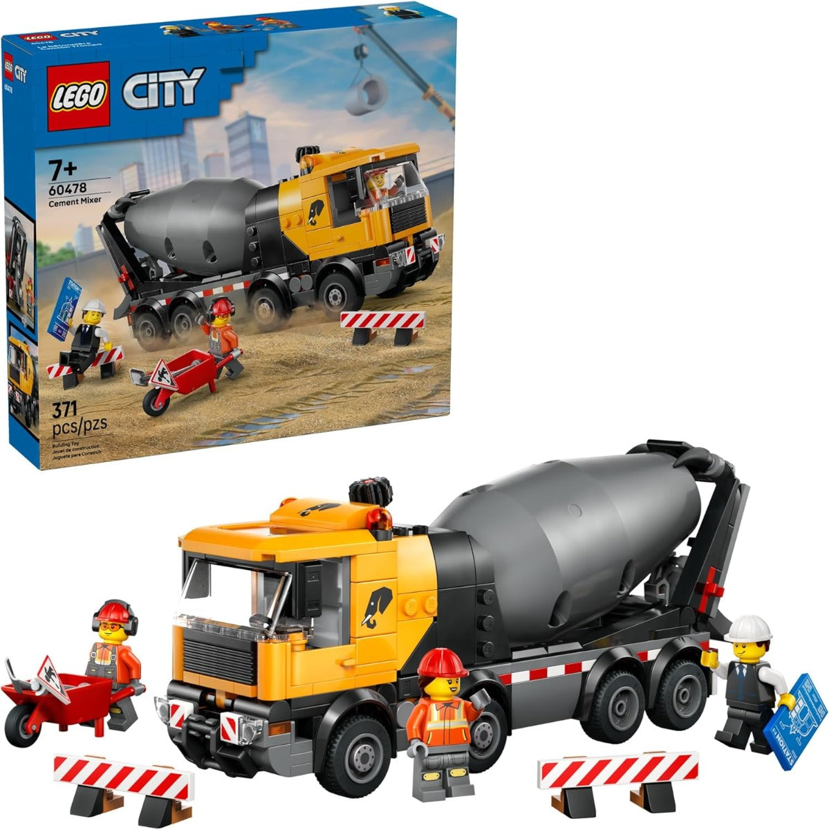 Buy Lego City 60478 Cement Mixer 371Pcs | Yallatoys.com