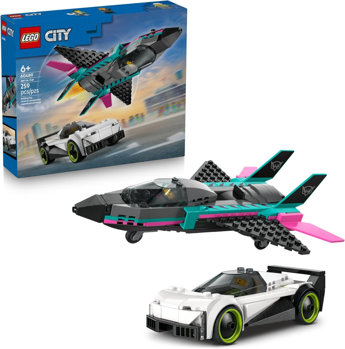Buy Lego City 60489 Jet vs Car 259Pcs | Yallatoys.com