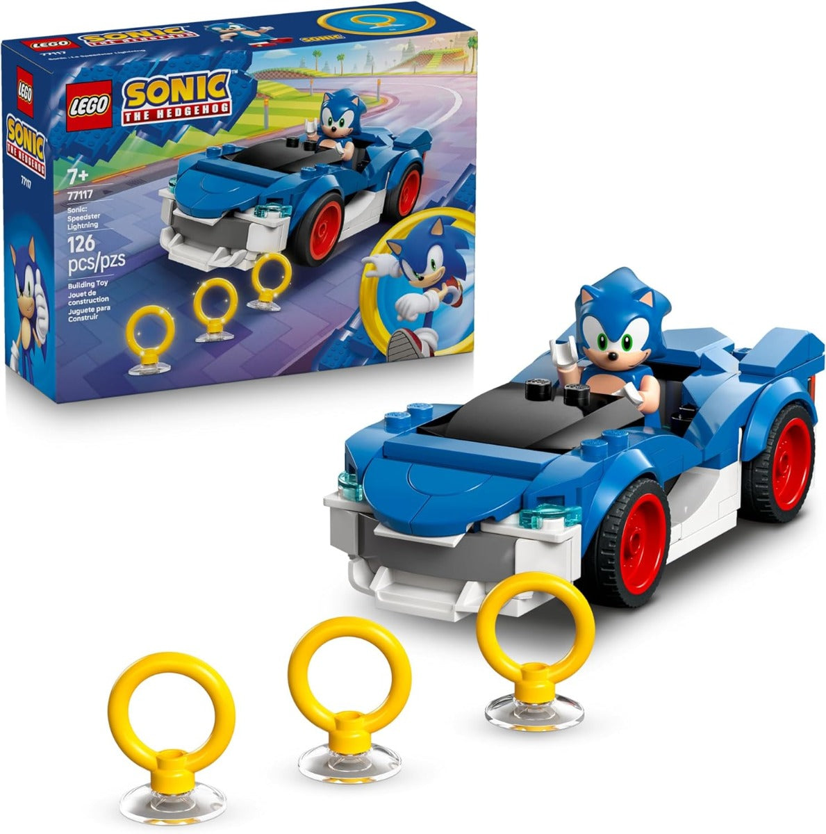 Buy Lego Sonic 77117 The Hedgehog Sonic Speedster Lightning Set 126Pcs | Yallatoys.com