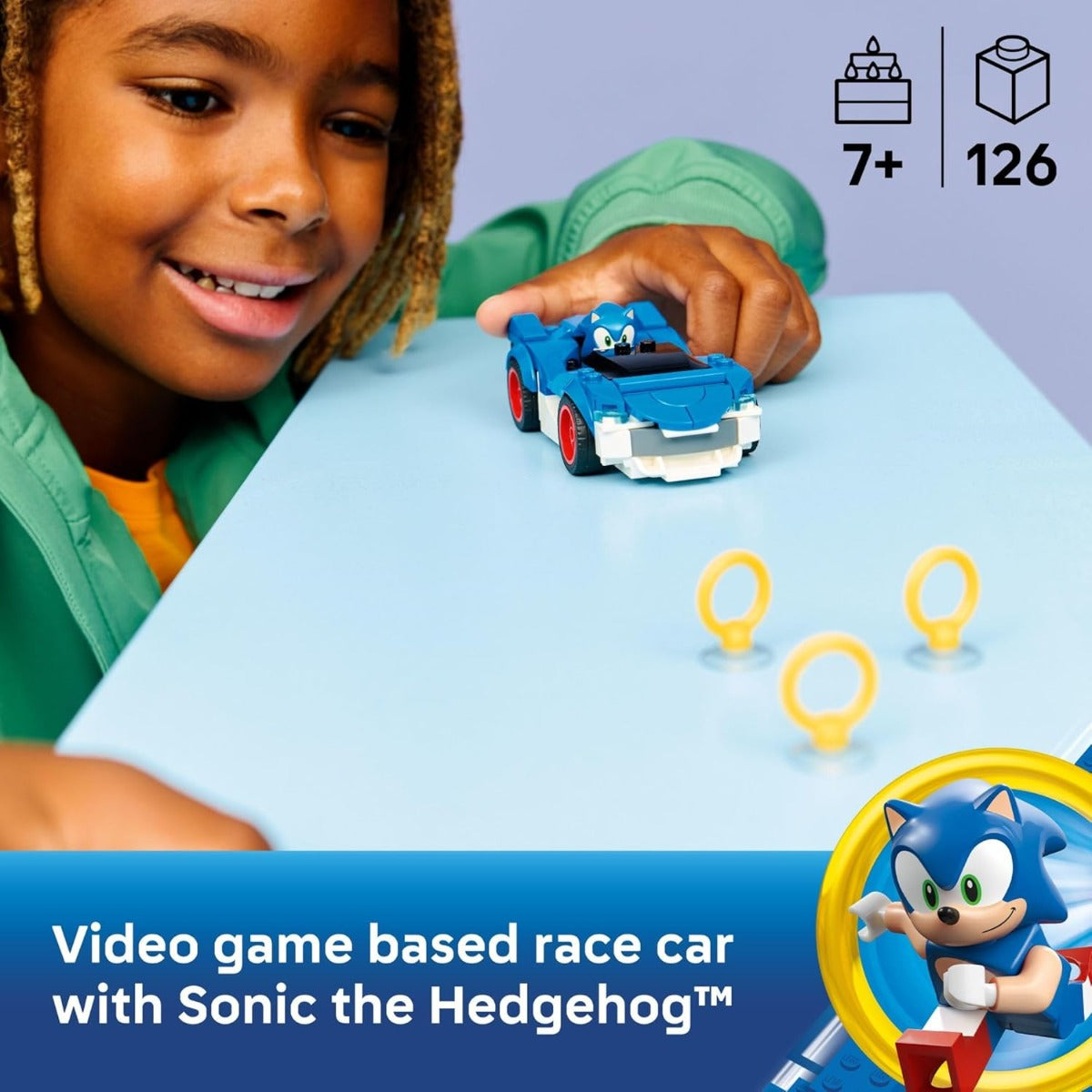 Buy Lego Sonic 77117 The Hedgehog Sonic Speedster Lightning Set 126Pcs | Yallatoys.com