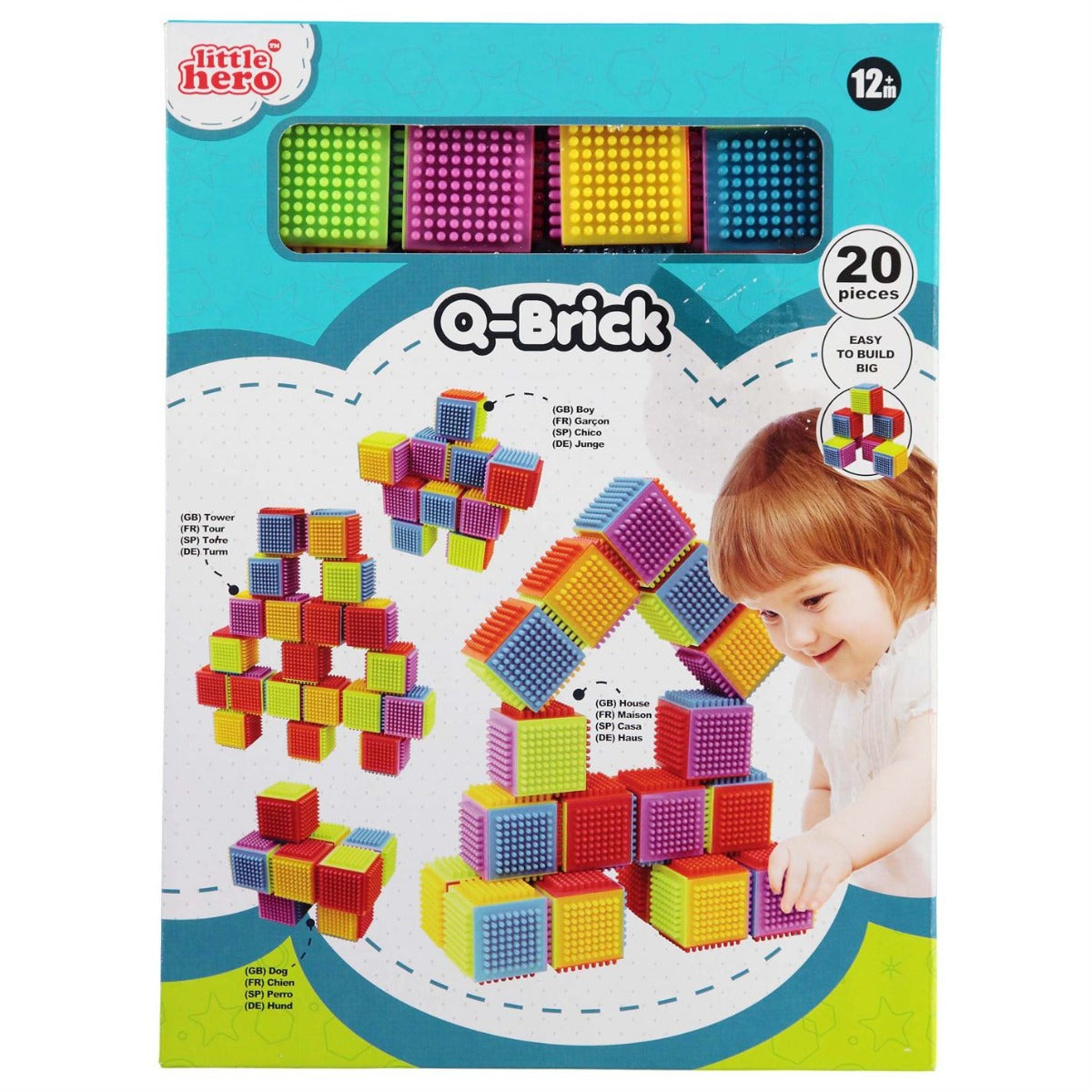 Buy Little Hero Q Bricks 20 Pieces | Yallatoys.com