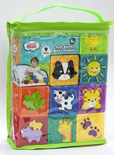 Buy Little Hero Soft Blocks 9Pcs With Color Deco multi color | Yallatoys.com