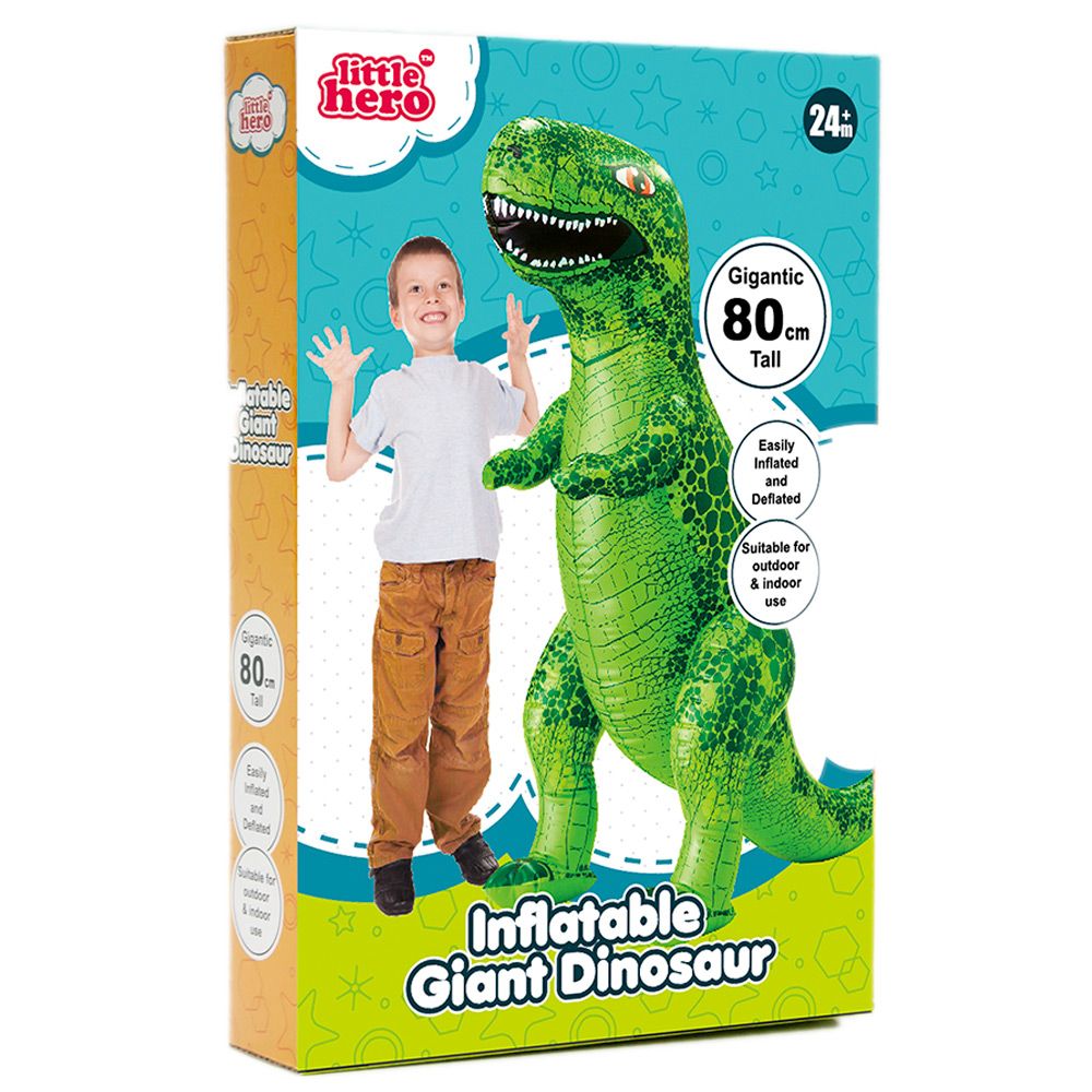 Buy Little Hero Inflatable Giant Dinosaur Green | Yallatoys.com