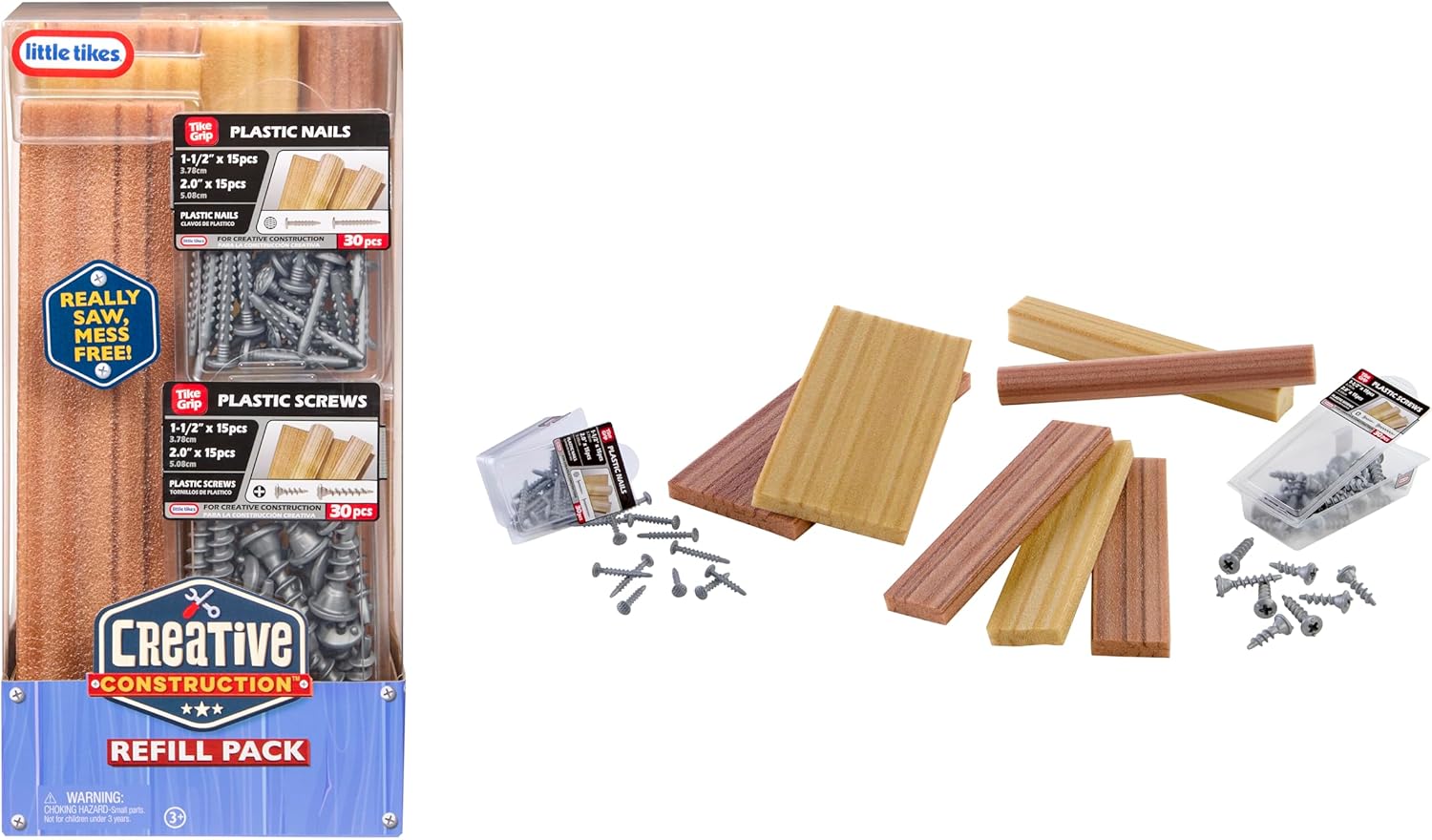 Buy Little Tikes Creative Construction Wood Nails and Screw Bundle | Yallatoys.com
