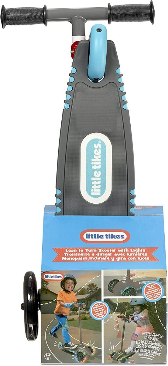 Buy Little Tikes Lean To Turn Scooter with Lights Teal Gray | Yallatoys.com