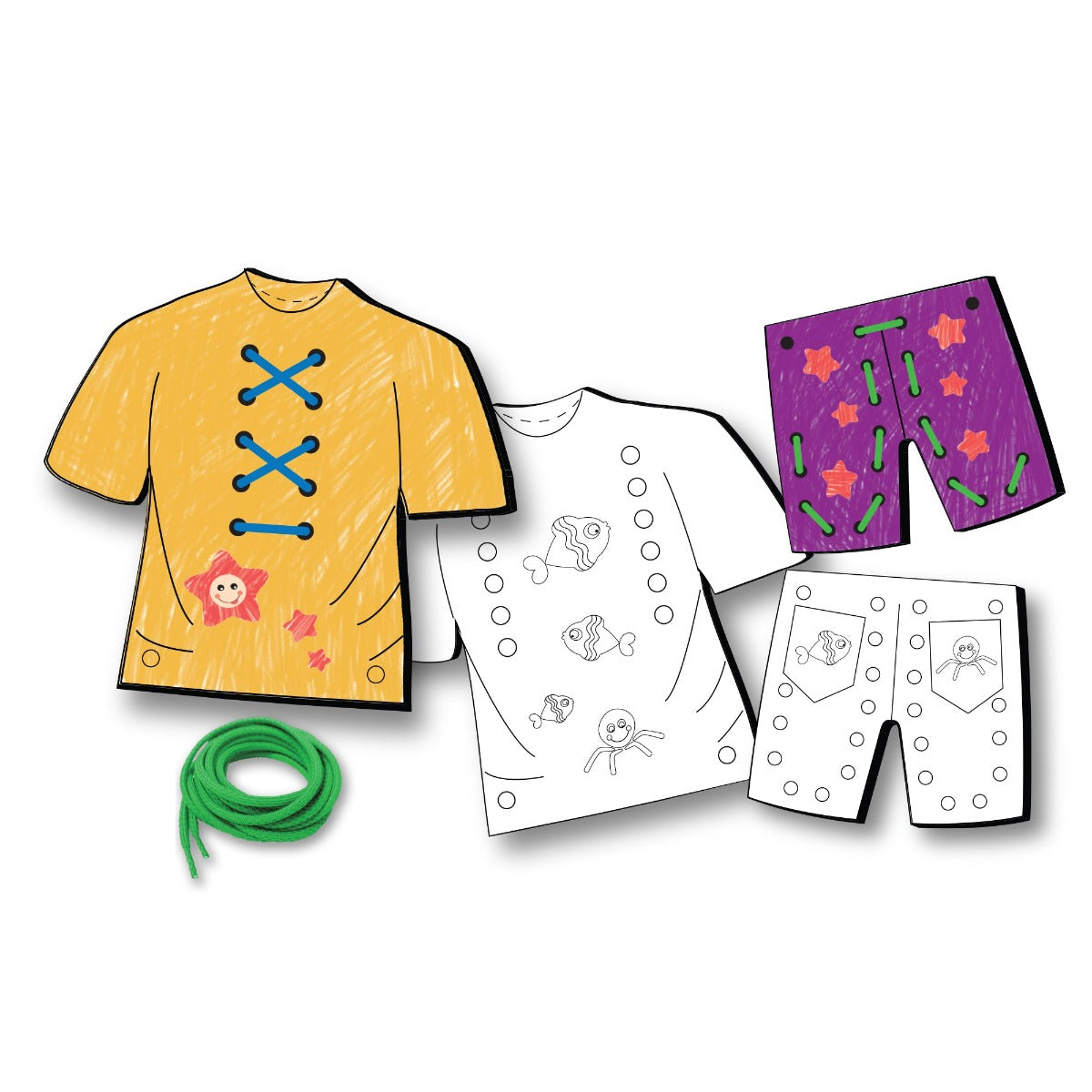 Buy Learning KitDS Lacing Fun Design Your Clothes | Yallatoys.com