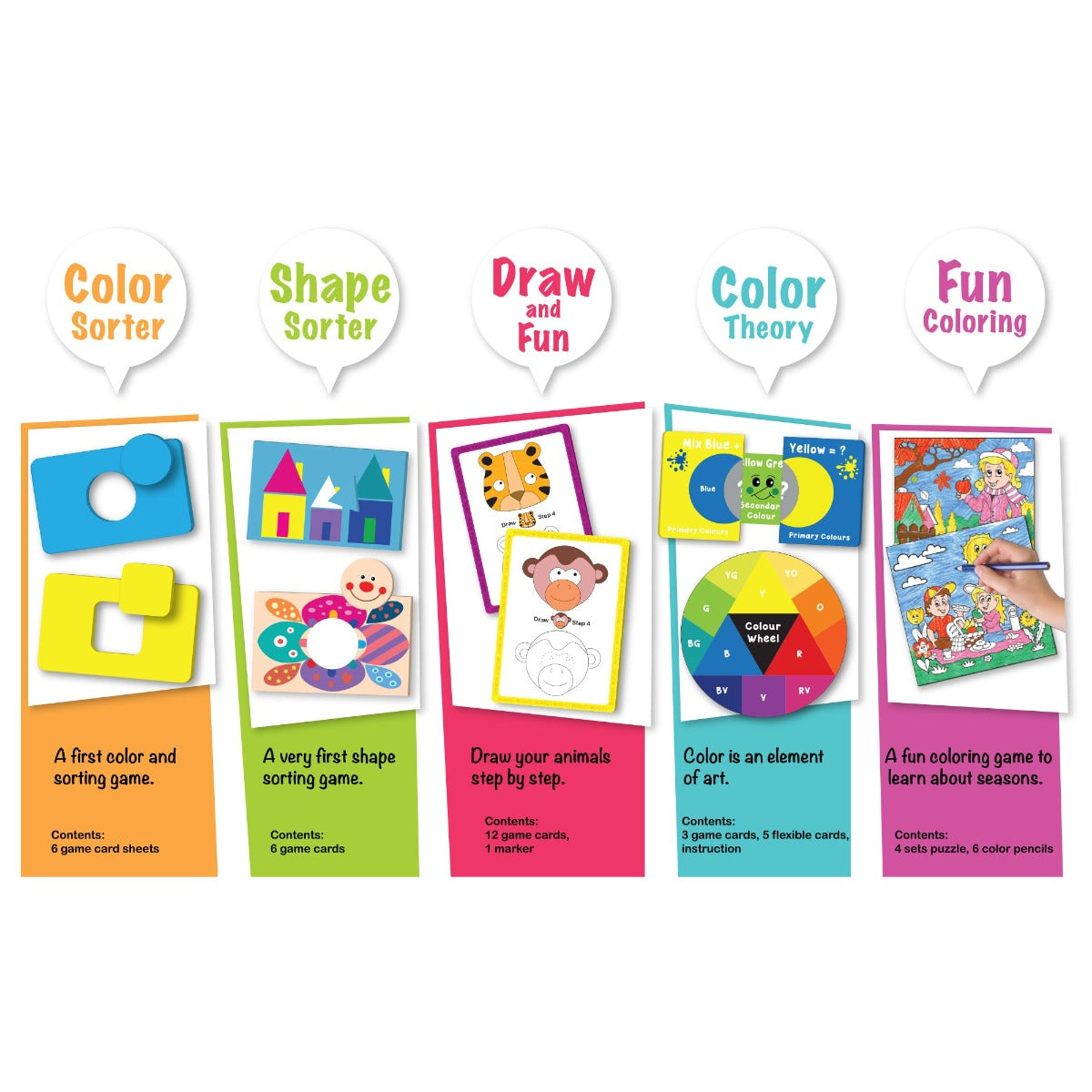 Buy Learning KitDS Coloring 5 in 1 Package | Yallatoys.com