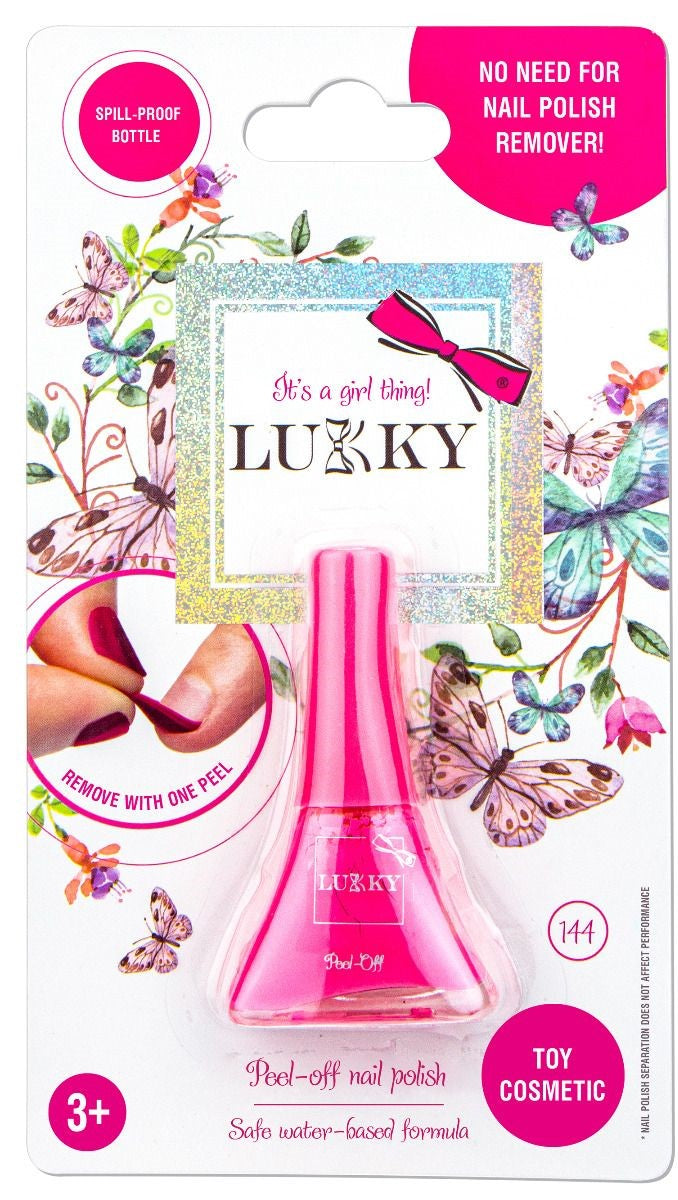Buy Lukky Peel Off Nail Polish 5.5ml Coral Pink | Yallatoys.com