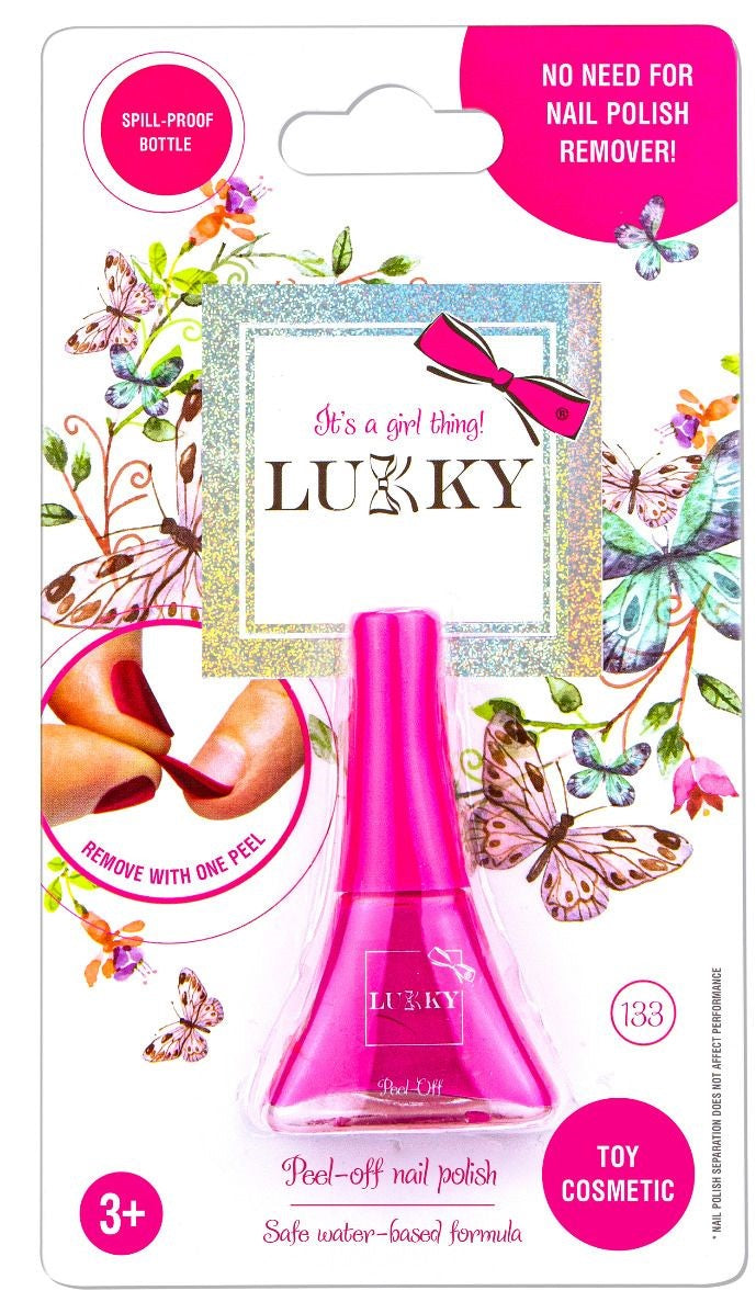 Buy Lukky Peel Off Nail Polish 5.5ml Fuchsia | Yallatoys.com