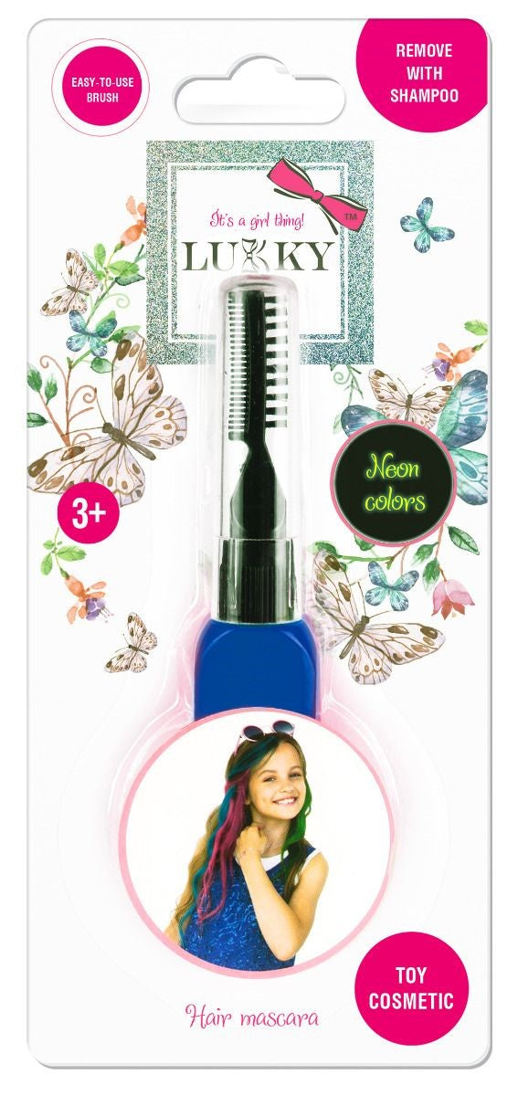 Buy Lukky Hair Mascara Neon 15ml Blue | Yallatoys.com