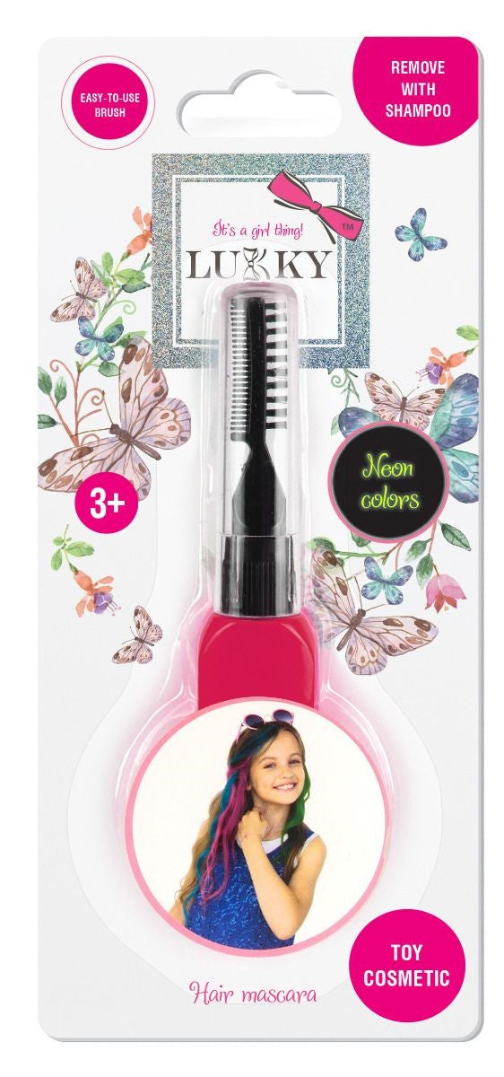 Buy Lukky Hair Mascara Neon 15ml Pink | Yallatoys.com