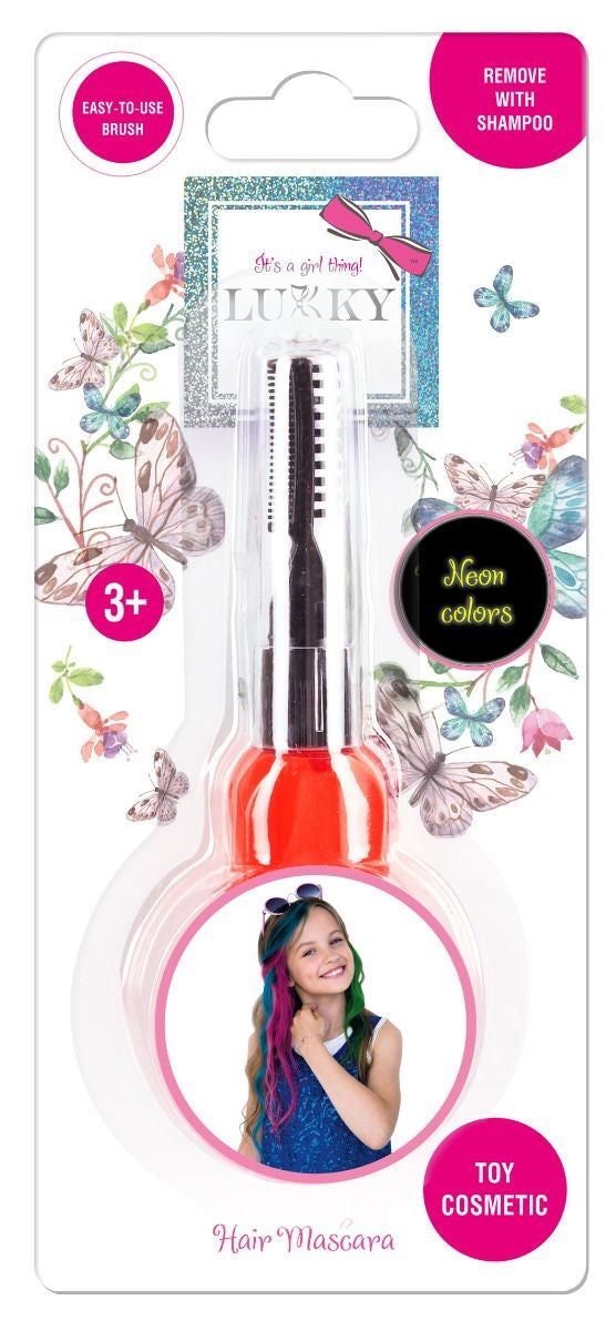 Buy Lukky Hair Mascara Neon 15ml Red | Yallatoys.com