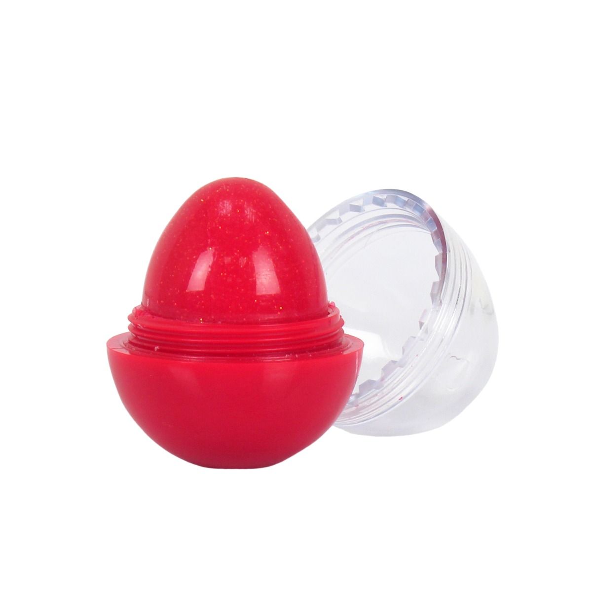 Buy Lukky Lip Balm With Glitter Egg Shaped 10g Red Aurora | Yallatoys.com