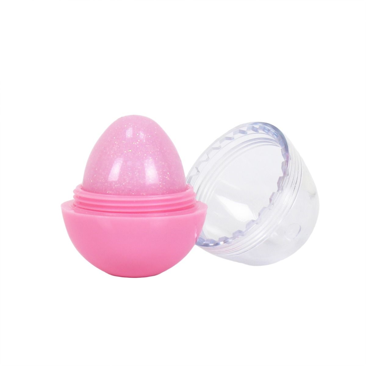 Buy Lukky Lip Balm With Glitter Egg Shaped 10g Tender Pink | Yallatoys.com