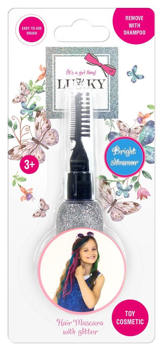 Buy Lukky Hair Mascara With Glitter 15ml Silver | Yallatoys.com