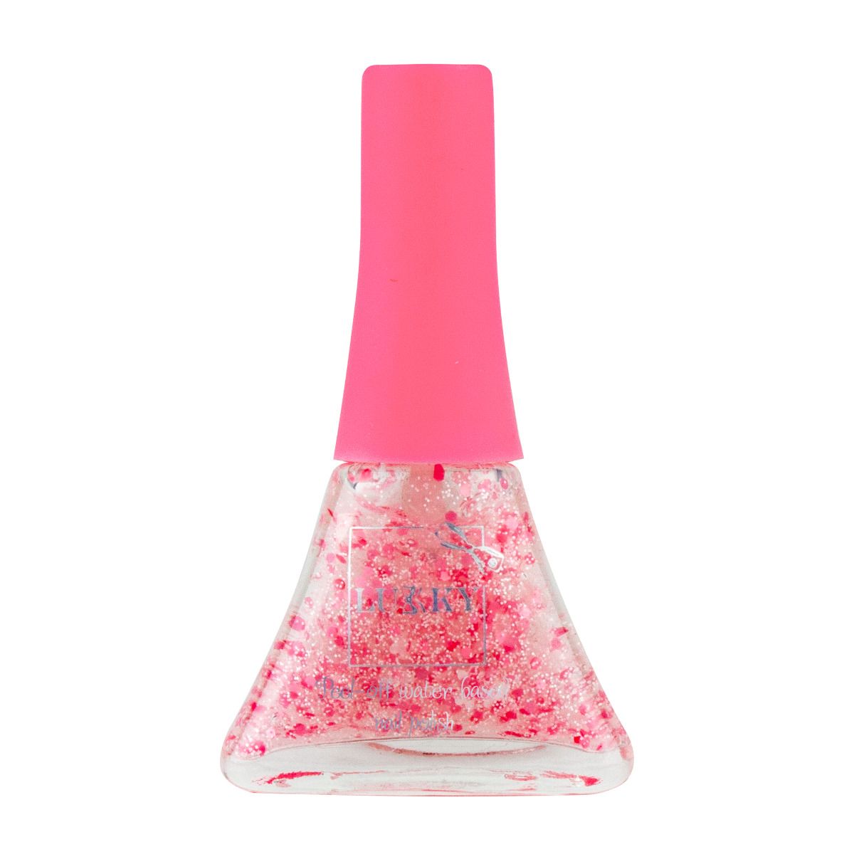 Buy Lukky Peel Off Nail Polish Confetti 5.5ml White Pink with Flowers | Yallatoys.com