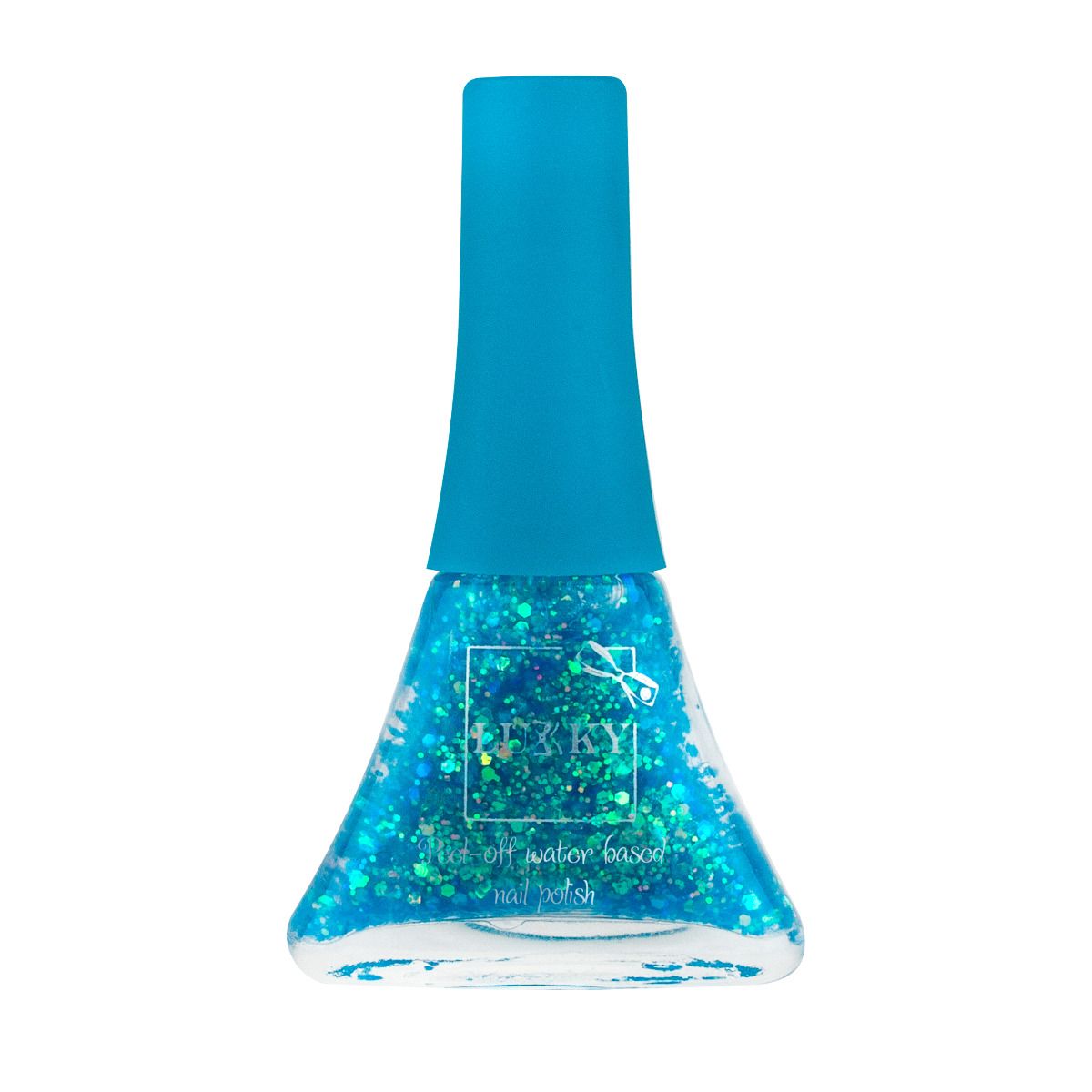 Buy Lukky Peel Off Nail Polish Confetti 5.5ml Turquoise Pearl with Glitters | Yallatoys.com