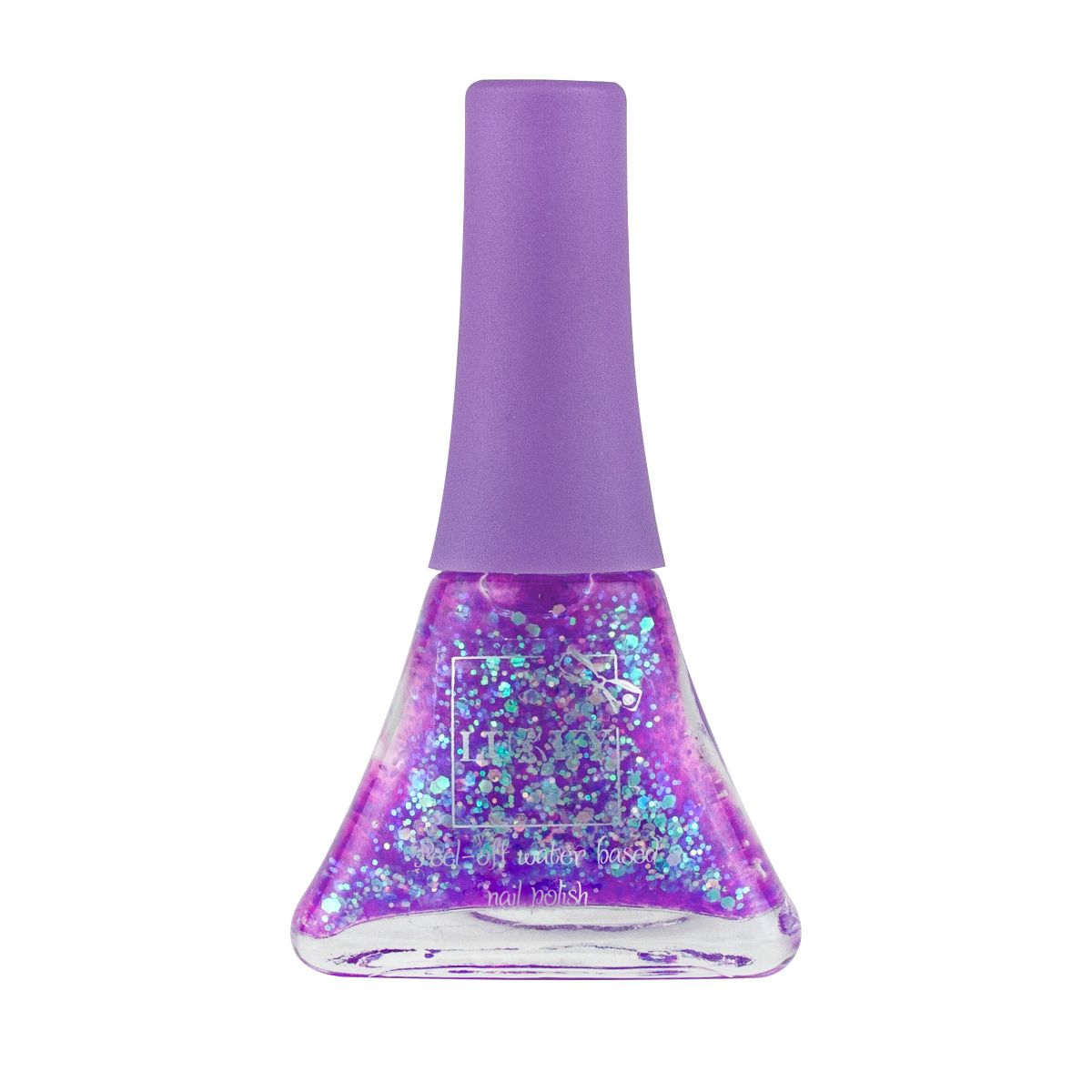 Buy Lukky Peel Off Nail Polish Confetti 5.5ml Lilac Pearl with Glitter | Yallatoys.com