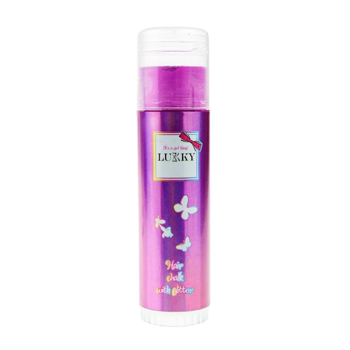 Buy Lukky Hair Chalk with Glitter Raspberry Flavor 10g Pink | Yallatoys.com