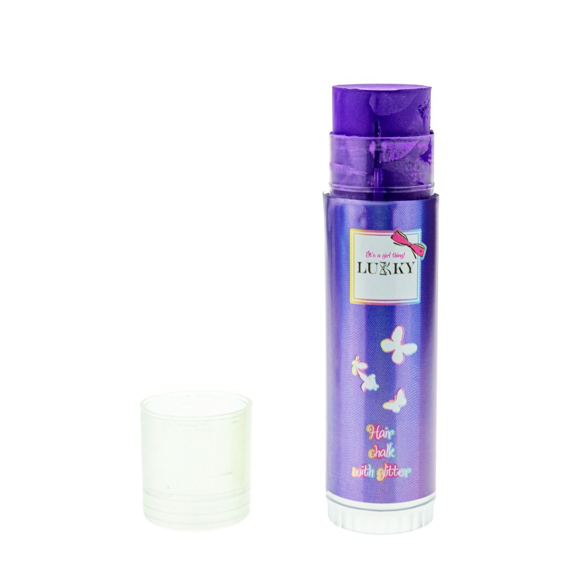 Buy Lukky Hair Chalk with Glitter Strawberry Flavor 10g Pink | Yallatoys.com