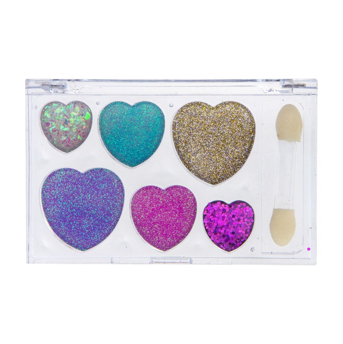 Buy Lukky Eyeshadow Cream with Glitter Palette 6 Colors Heart | Yallatoys.com
