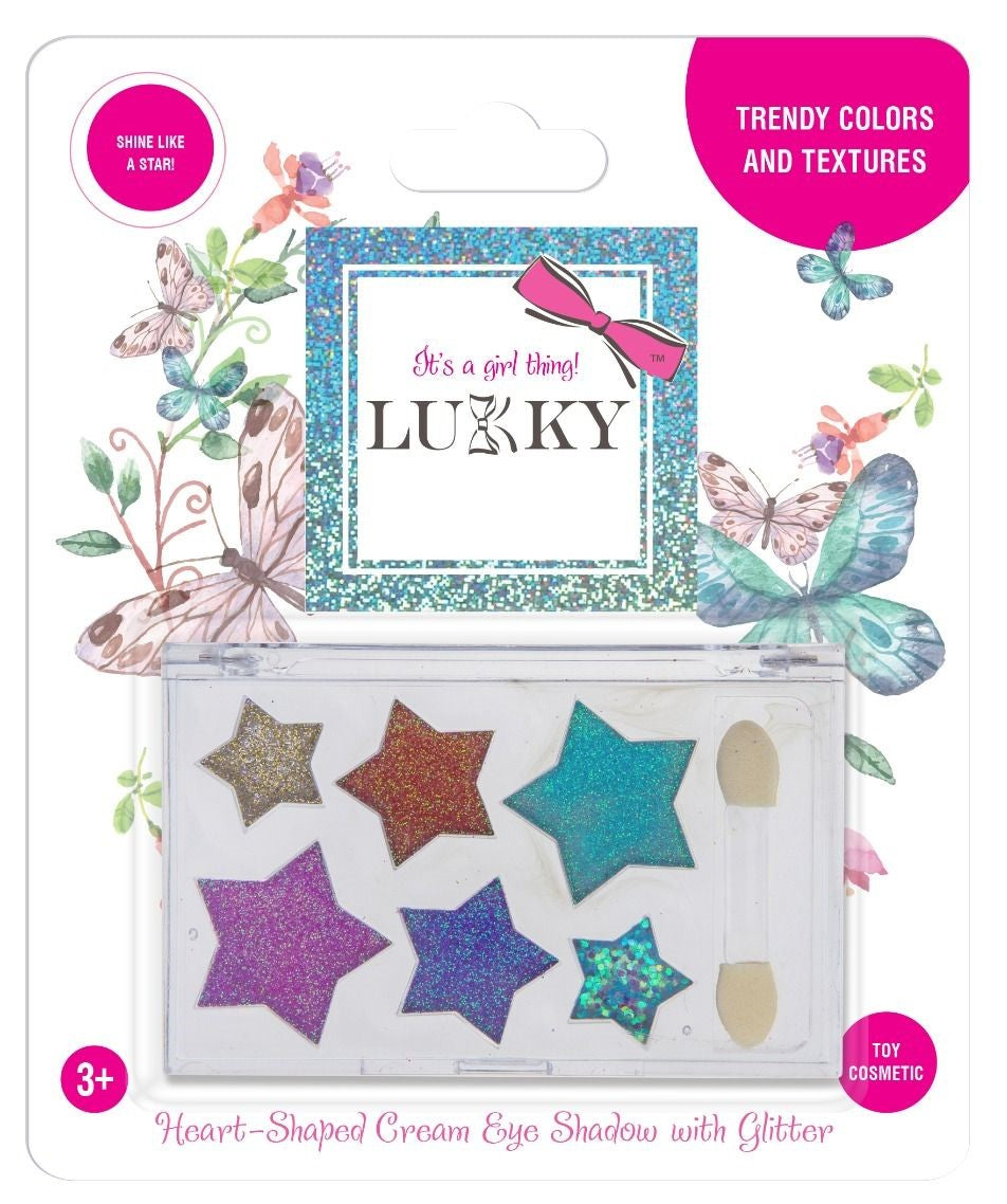 Buy Lukky Eyeshadow Cream with Glitter Palette 6 Colors Star | Yallatoys.com