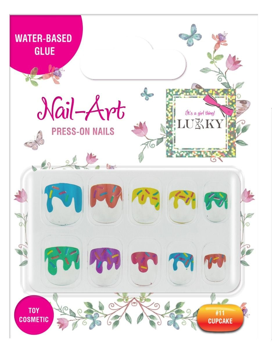 Buy Lukky Nail-Art Cupcake Press-On Nails On An Adhesive Basis | Yallatoys.com
